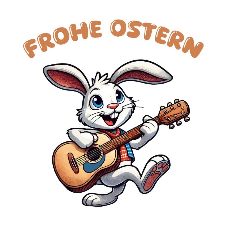 bunny guitar comic easter