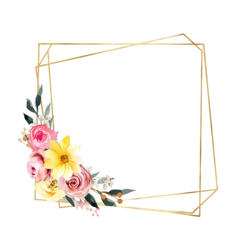 Design de fleur personnalisable, coloré
