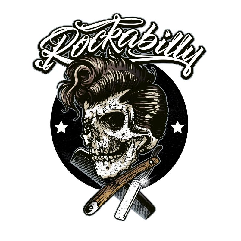 Rockabilly Skull