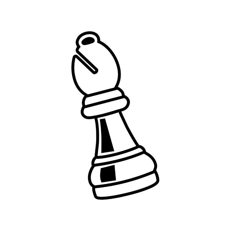 Pièce d'échecs évêque blanc