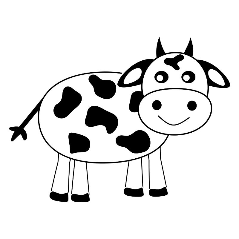 Cow black comic