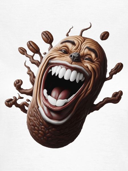 Glückliche Kaffeebohne