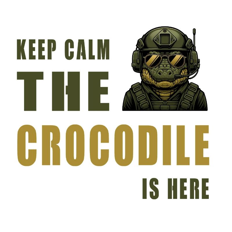 Crocodile in Action – Keep Calm