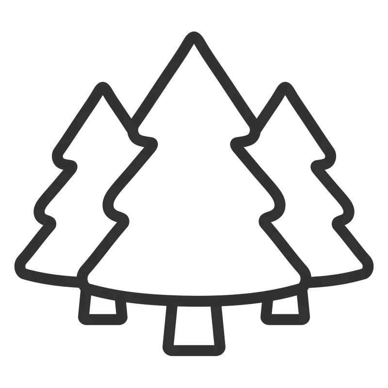 Épinette conifère Forest Line Icon
