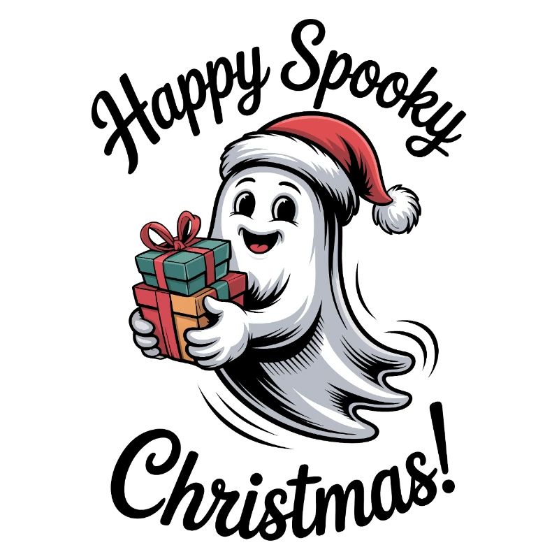 Weihnachtsgeist mit Geschenken