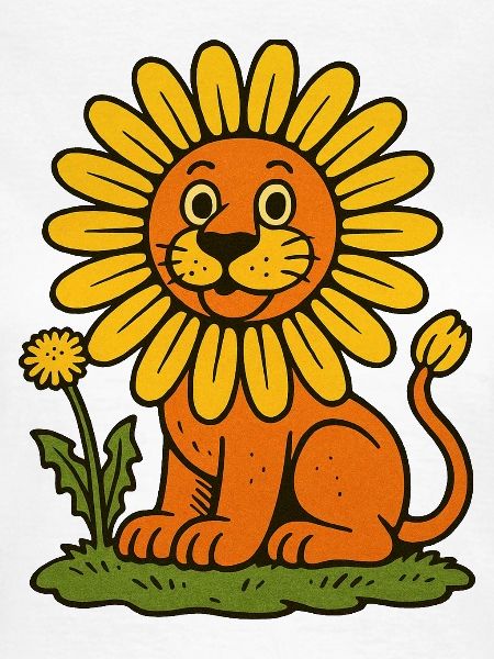 Sonnenblumenmähnenlöwe