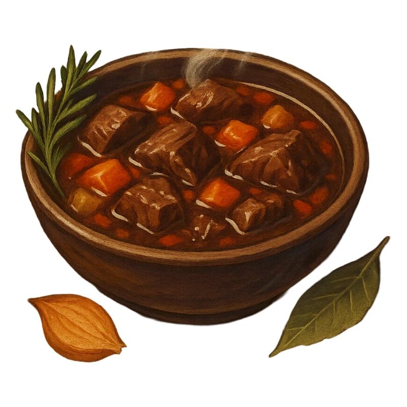Rindergulasch Topf