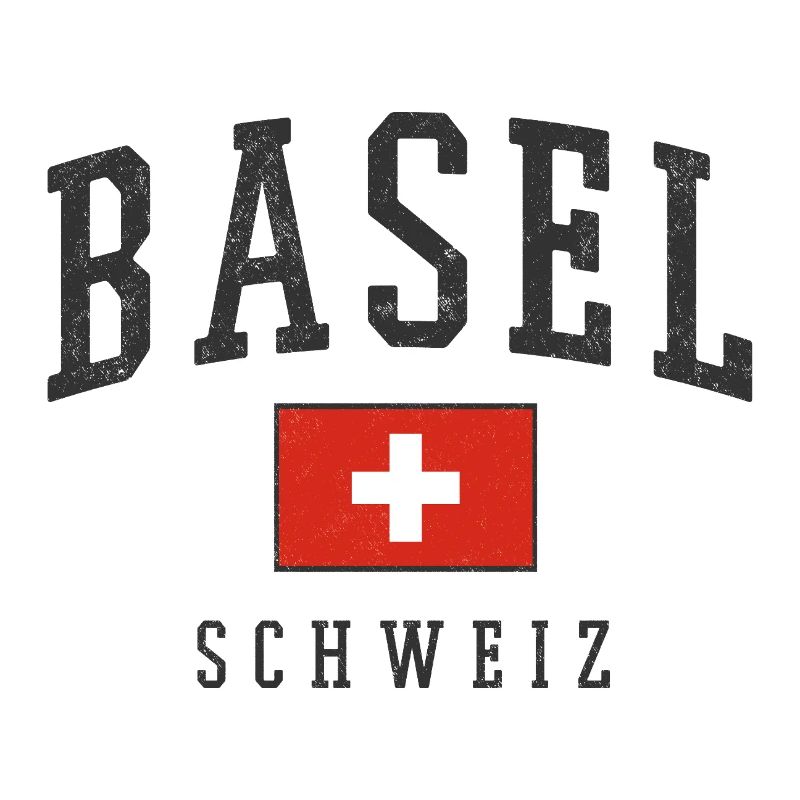Bâle Suisse Design avec drapeau