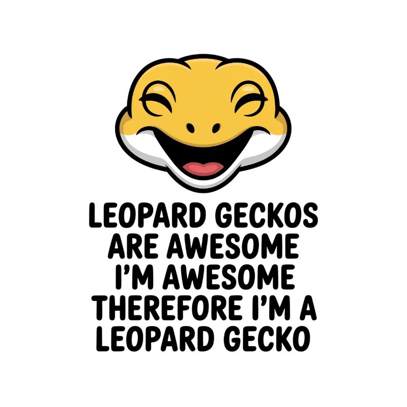 Joyful Leopardgecko Laughs Mascot