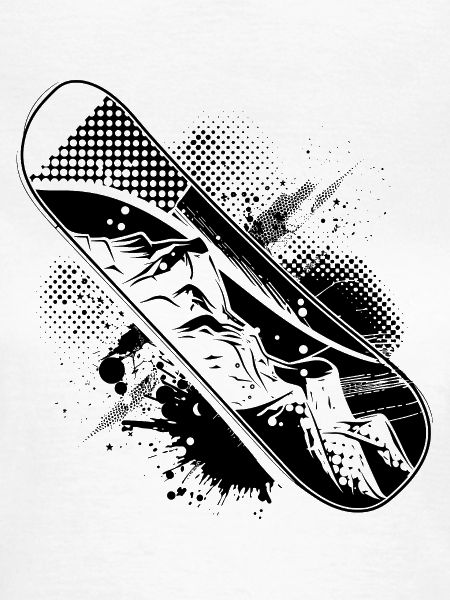 Snowboard Zeichnung