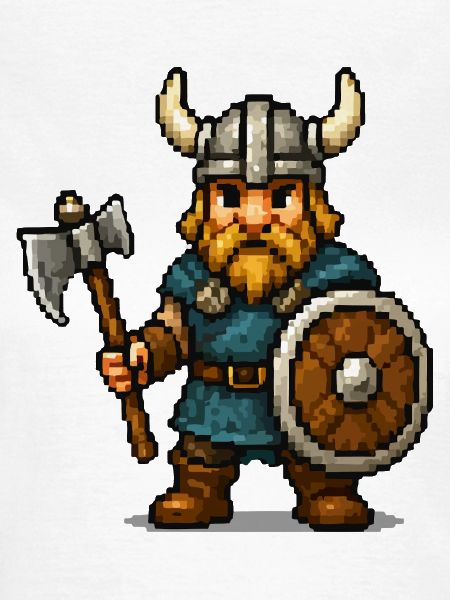 Pixelviking Krieger mit Axt