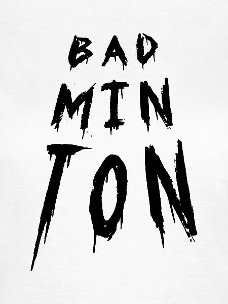 Badminton Typography 