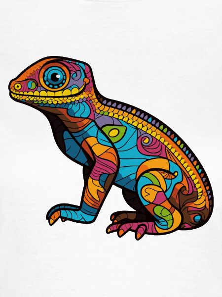 Psychedelische Mosaic-Echse
