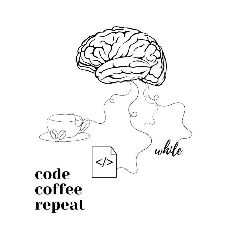 Code Coffee T-hirt