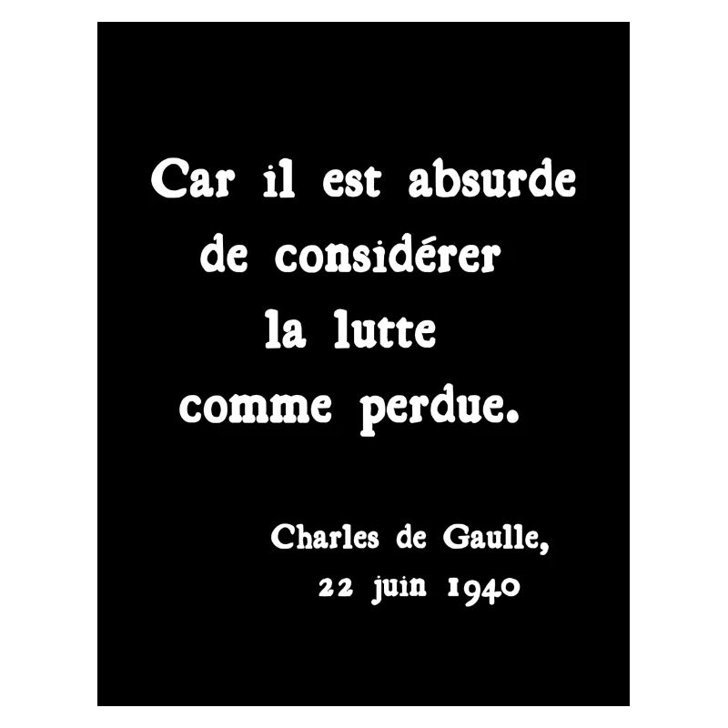 Car il est absurde
