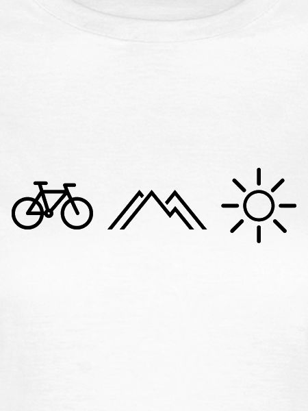 Fahrrad Berge Sonne