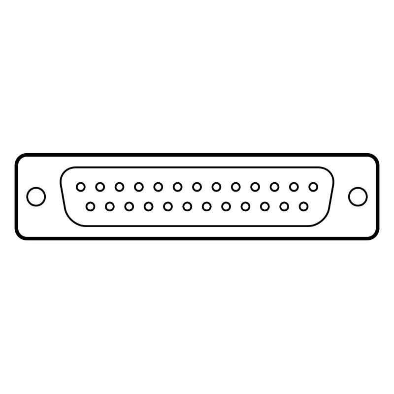 DB 25 Connector Parallel, Drucker