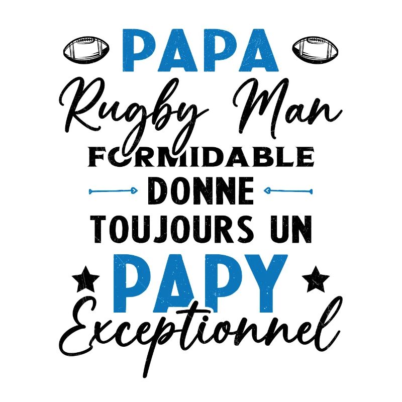 Papa Rugbyman Formidable Papy Exceptionnel Cadeau