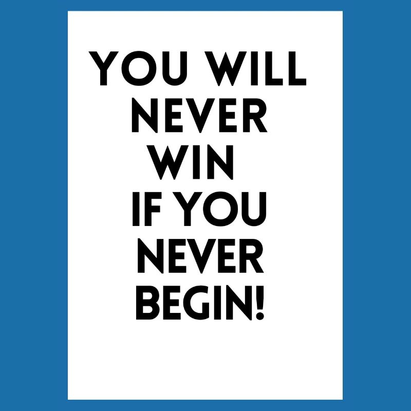 You will never win