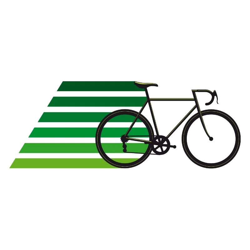 Vélo à rayures vertes