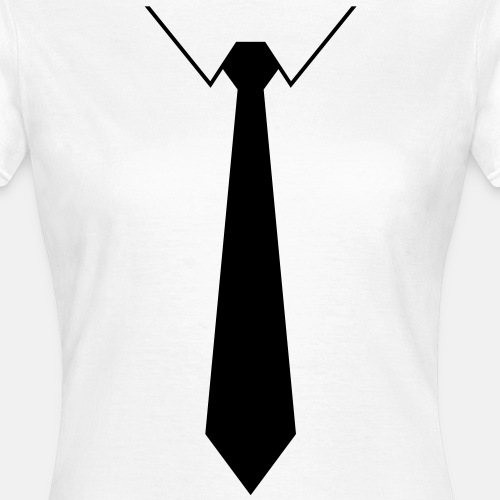 Skjorte med slips - T-skjorte for kvinner