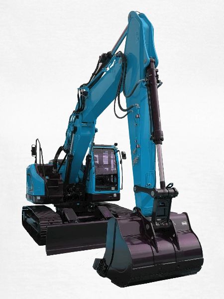 Bagger blau