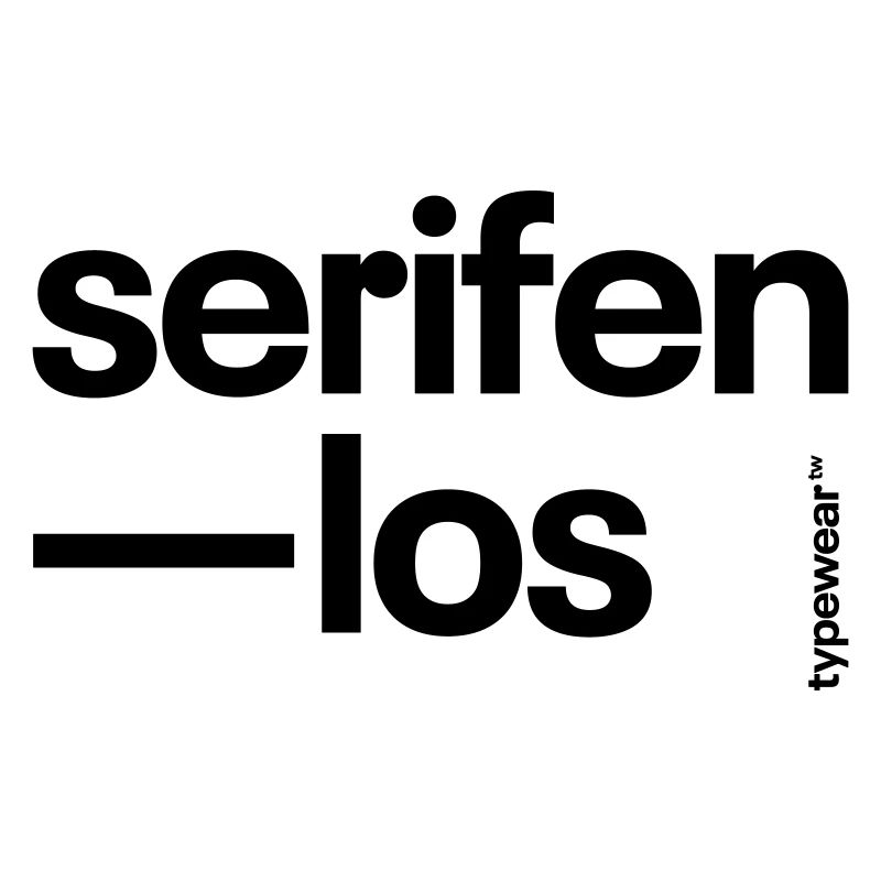 Conception typographique »Sans Serif«