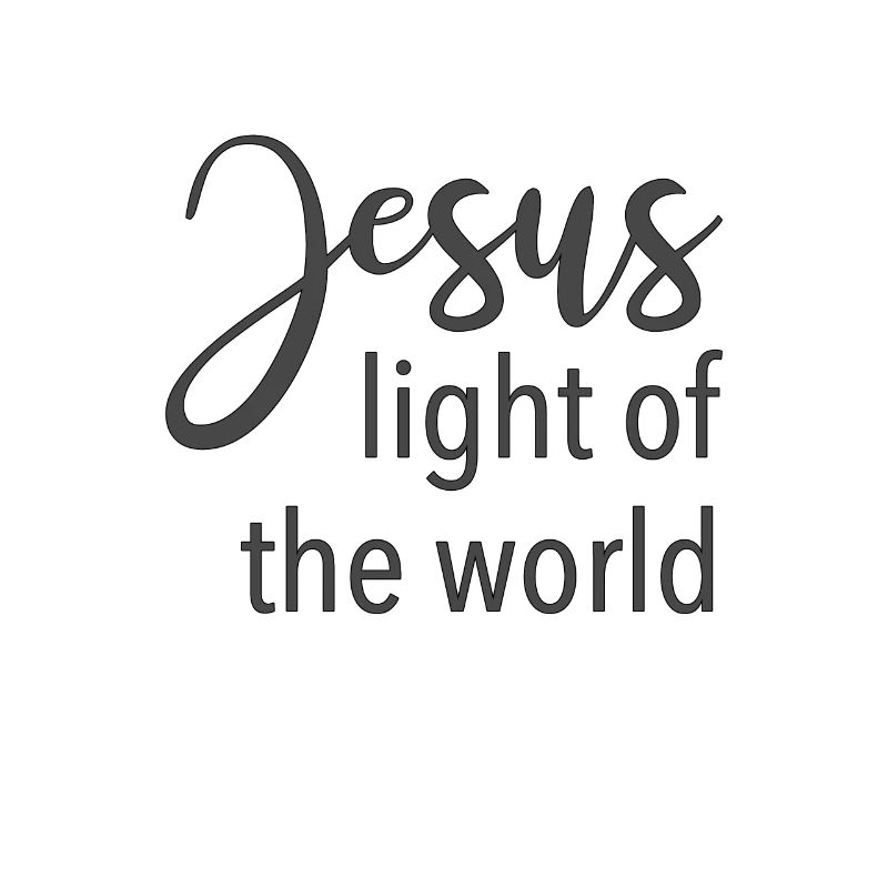 Conception chrétienne Jésus Lumière du Monde