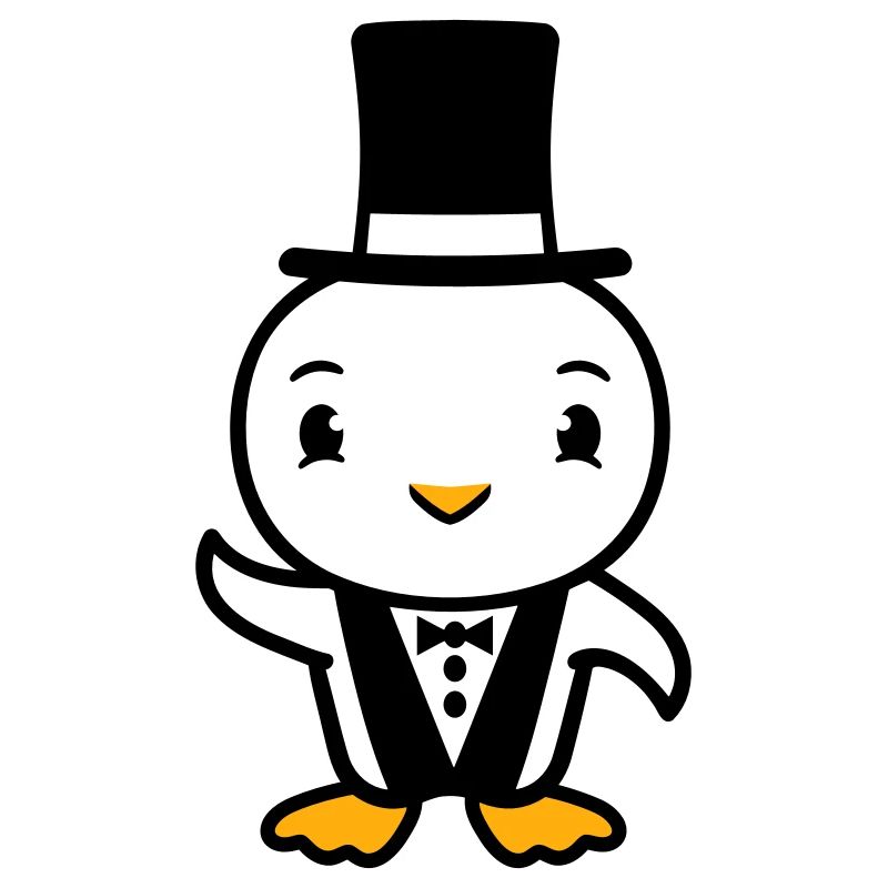 Bird Husband Top Hat Suit Wedding Rich