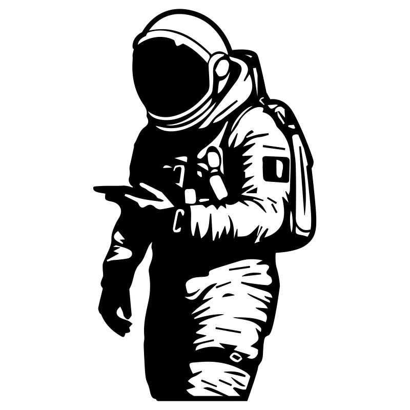 astronaute avec mobile