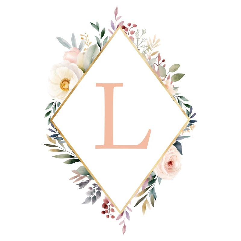 l Monogramme, Floral, Boho