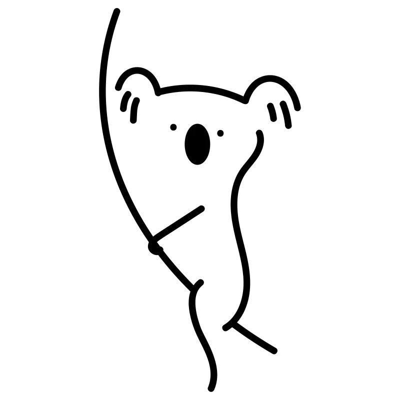 Koala Line Drawing