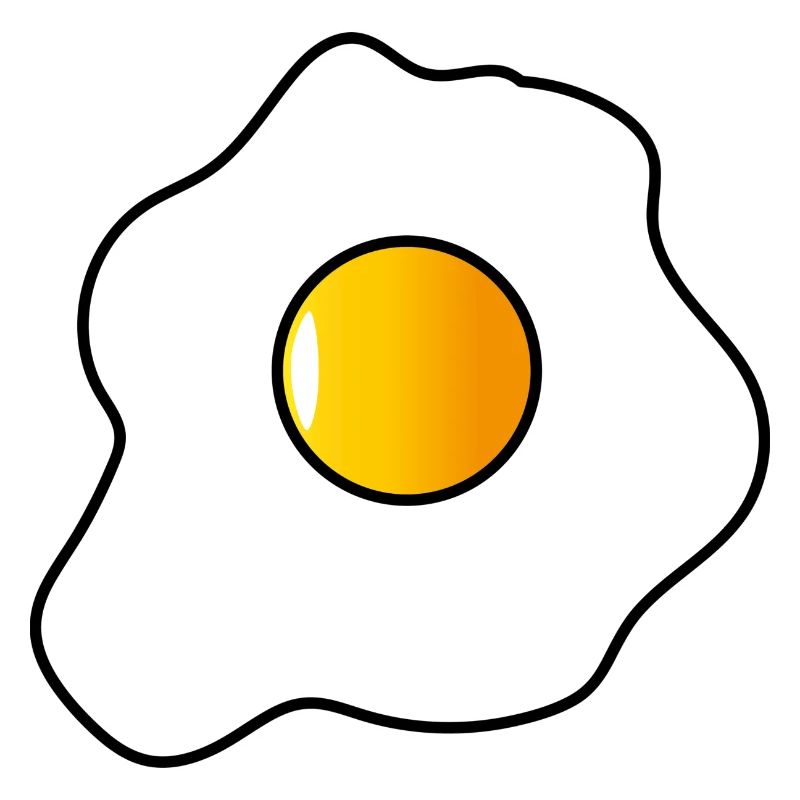 Illustration fried egg. fried egg