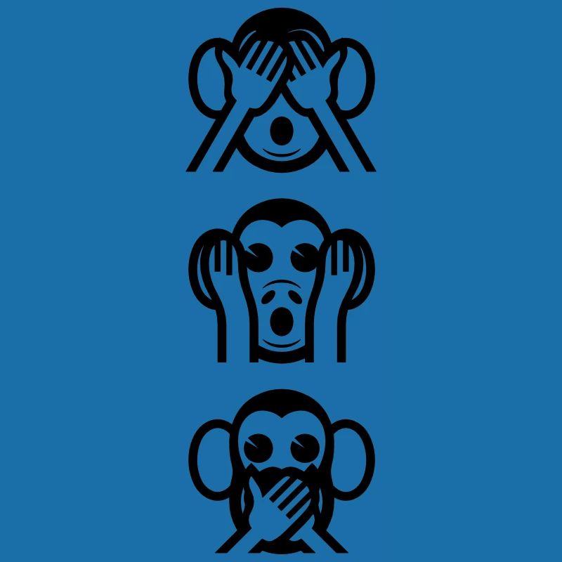 Trois singes sages Vertical