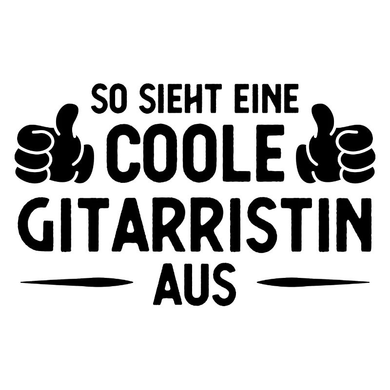 Also Sieht ein Coole Gitarristin AUS -