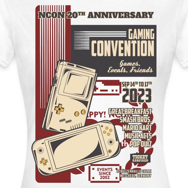 ncon 20th event design