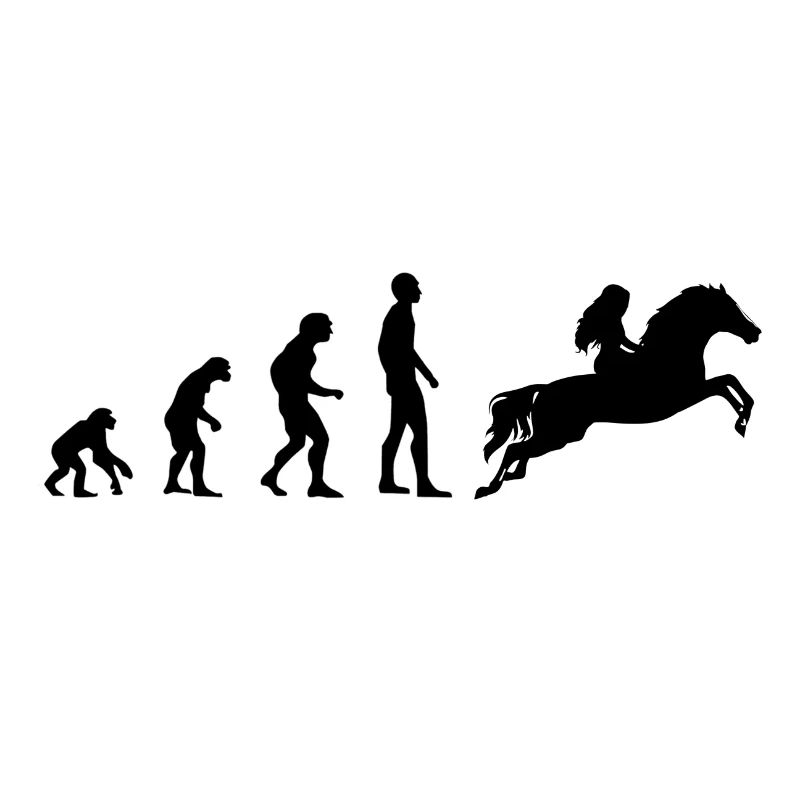 Evolution Pferd Reiten Geschenk