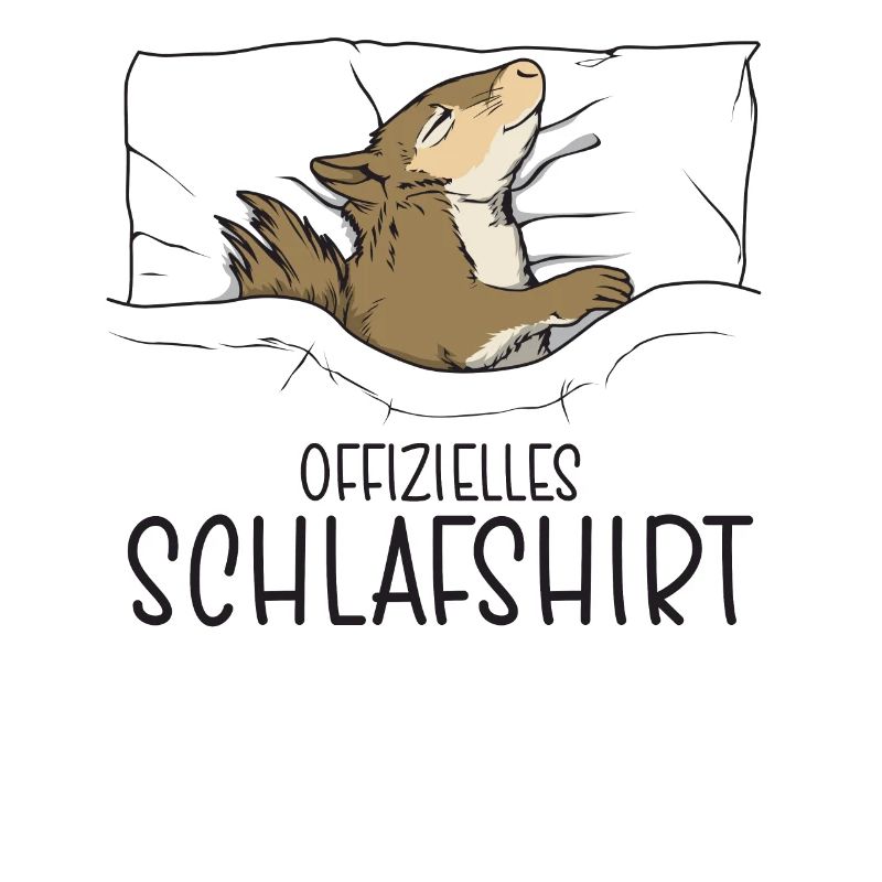 Offizielles Schlafshirt Eichhörnchen, Schlafanzug