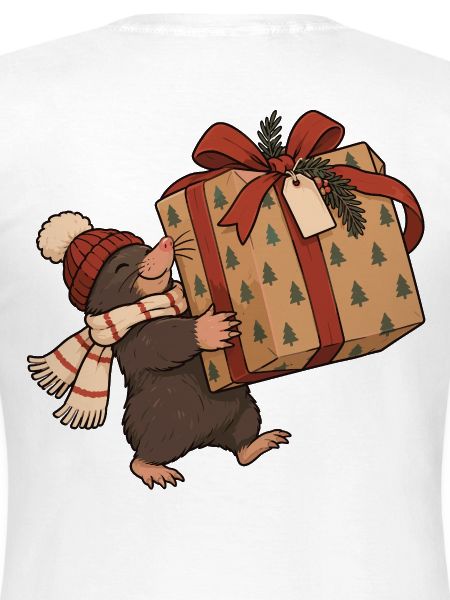 Christmas Mole With Present