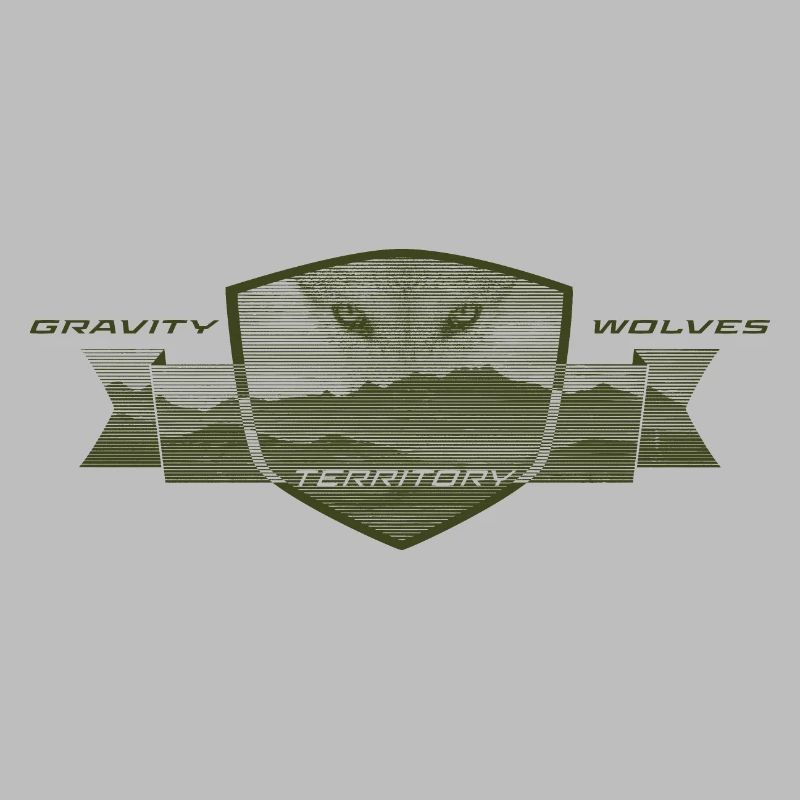 gravity wolves territory badge olive