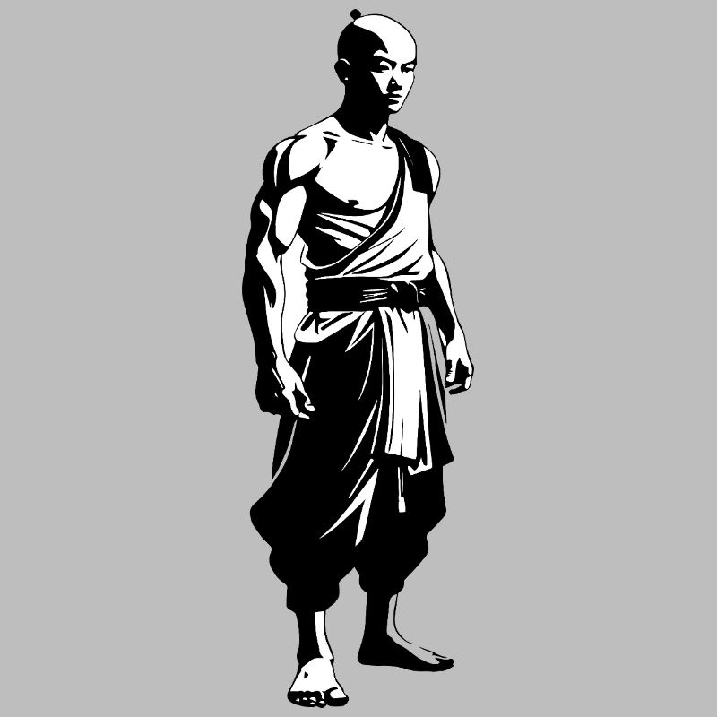 Moine Shaolin - Arts Martiaux Sticker