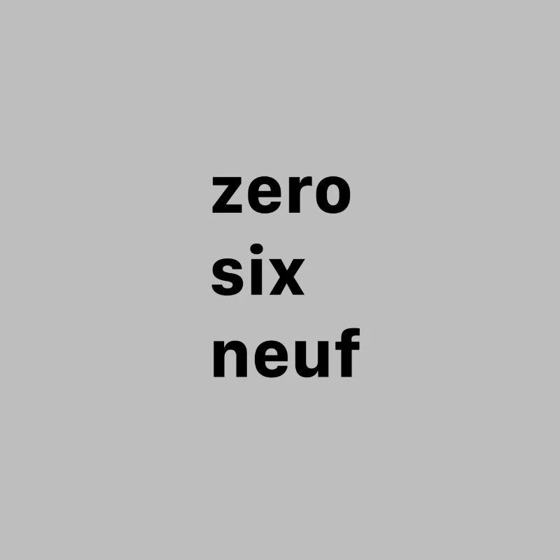 Zero six neuf