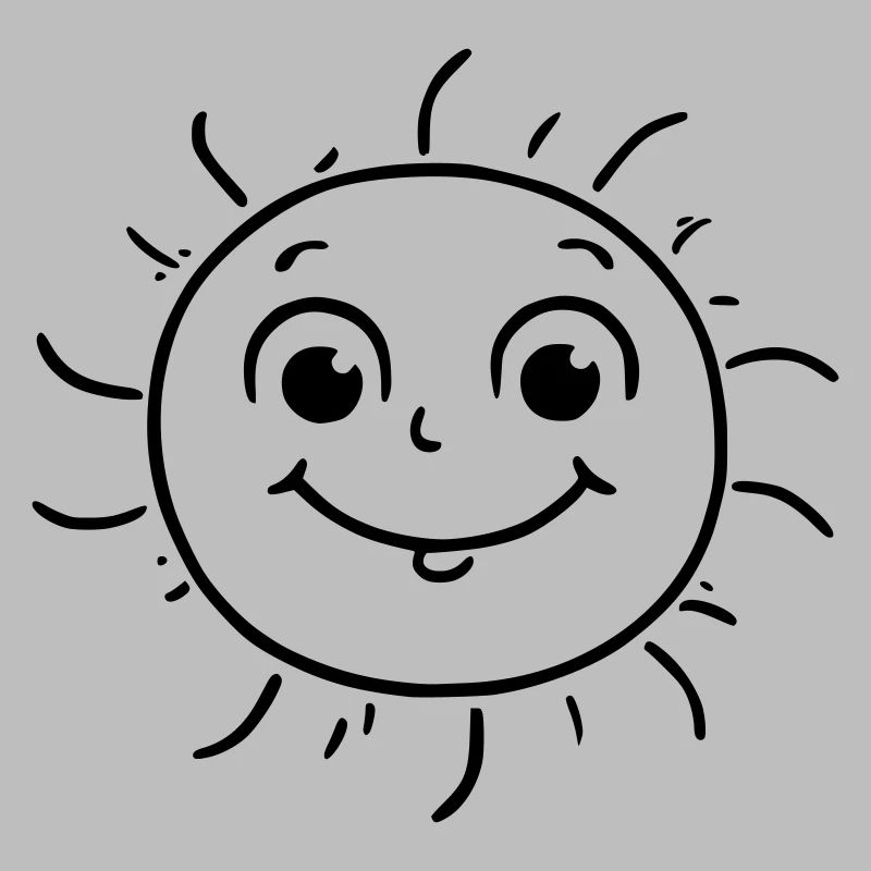soleil riant comme illustration vectorielle