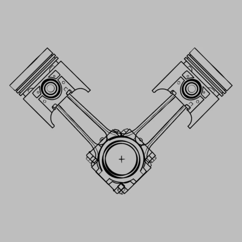 Conception technique du piston en V