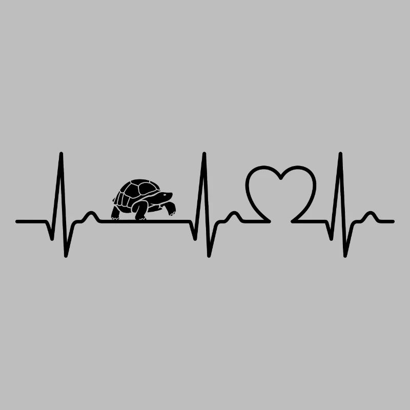 ECG Curve - Heart Curve - Pulse - Turtle