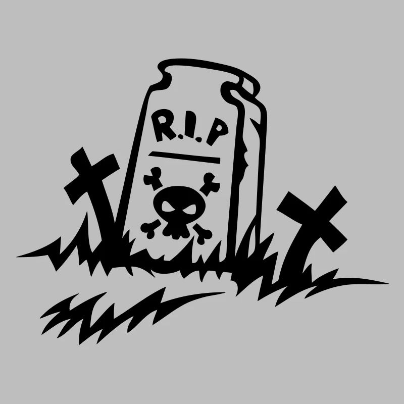 rip reste in peace tombe dessin