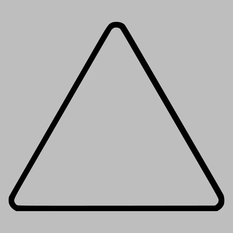 Triangle empty blank vacant
