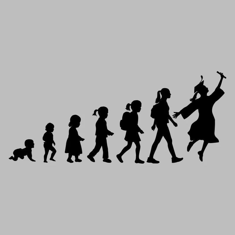 Evolution Schoolchild Diplômé de l’école secondaire