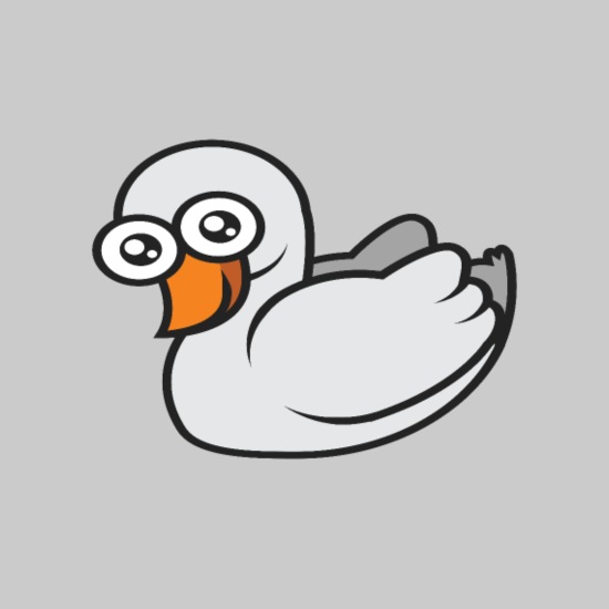 Duck goose swan cartoon character gift funny' Women's Slim Fit T-Shirt |  Spreadshirt