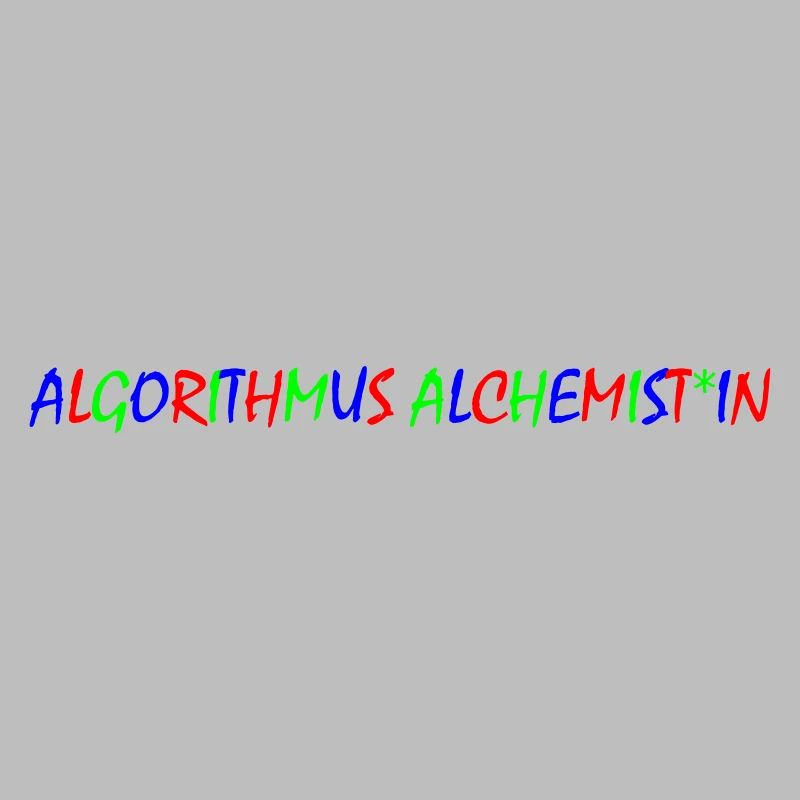 Algorithm Alchemist – Colorful Typography